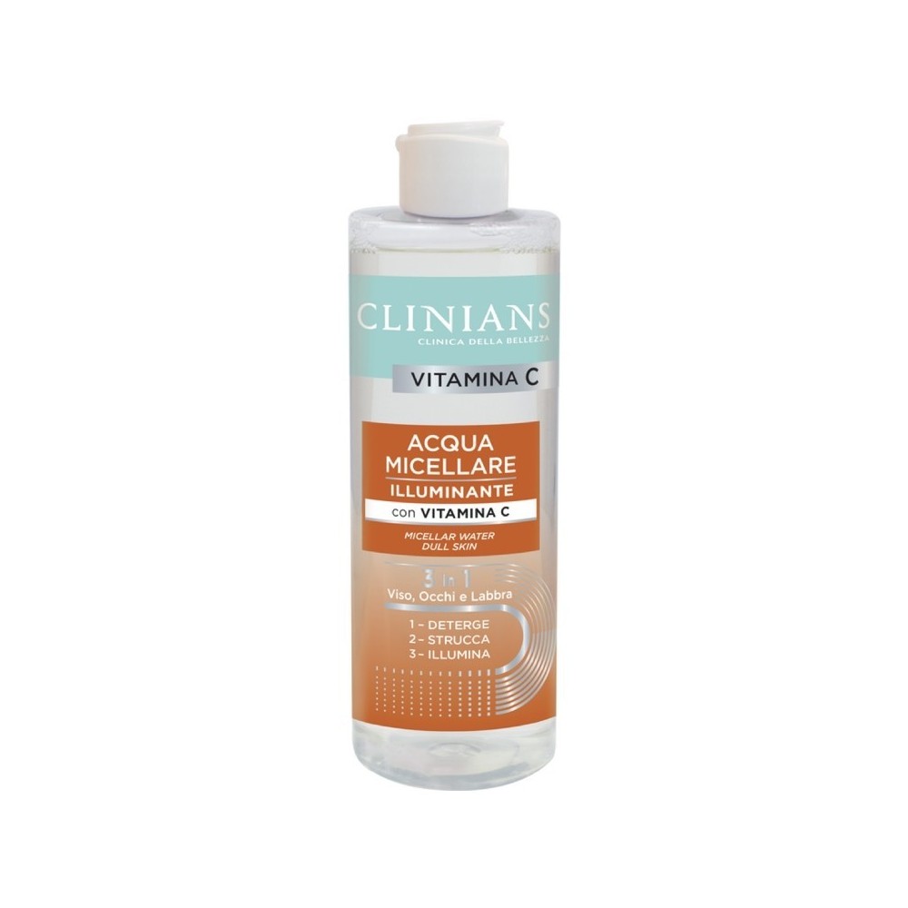 Clinians Vitamina C Acqua Micellare Illuminante Pelli Spente e Opache 400 ml 