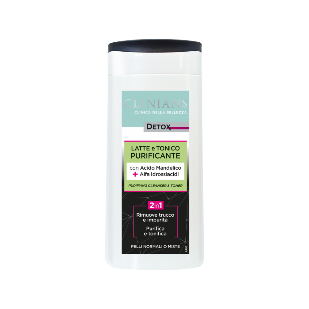 Clinians Detox Latte E Tonico 2 In 1 Purificante Pelli Normali O Miste 200 ml 