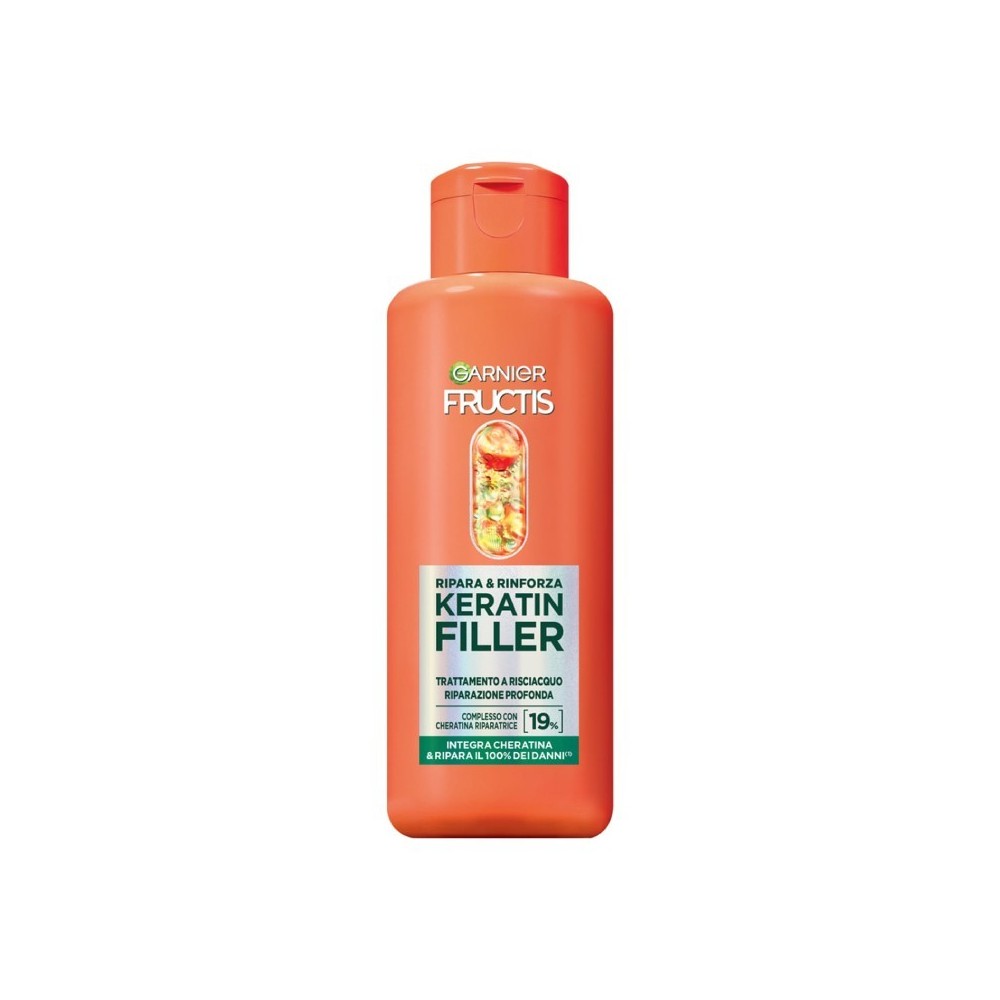 Garnier Fructis Ripara & Rinforza Keratin Filler Trattamento A Risciacquo Riparazione Profonda 200 Ml 