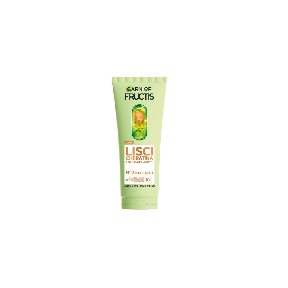 Garnier Fructis Lisci Cheratina Balsamo Per Capelli Lisci & Lucenti A Lungo 200 ml 