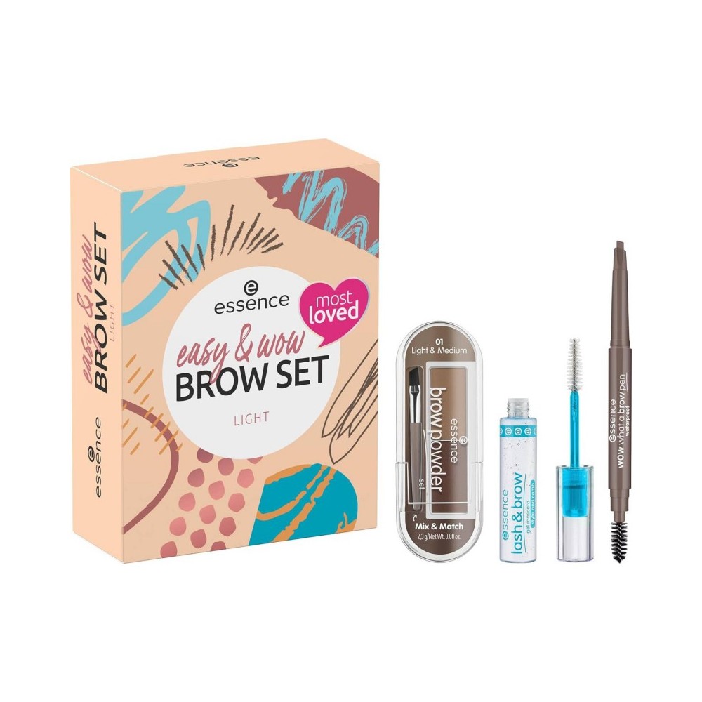 Essence Easy & Wow Brow Set Sopracciglia - Light 