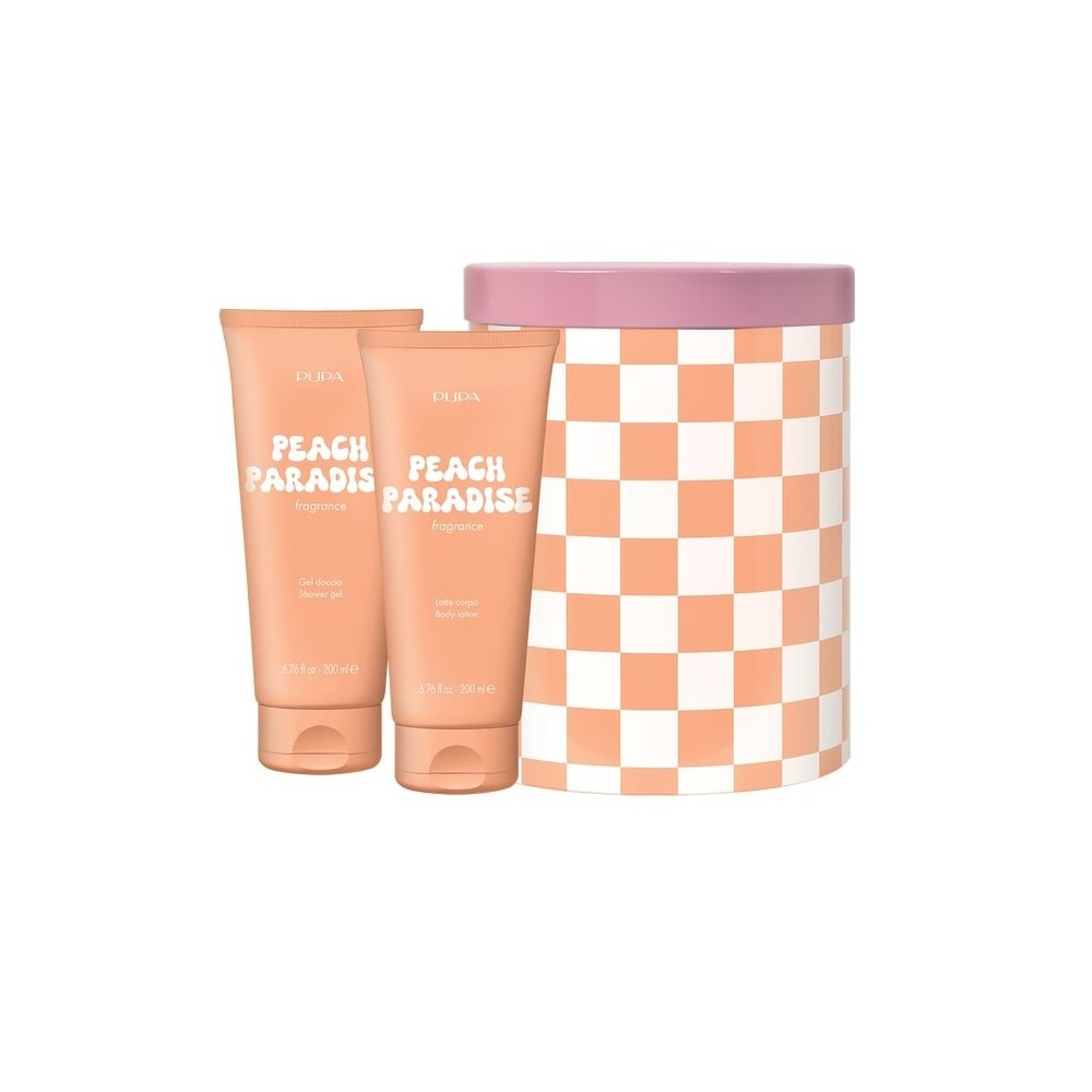 Pupa Happy Box Peach Paradise Gel Doccia + Latte Corpo Cofanetto 