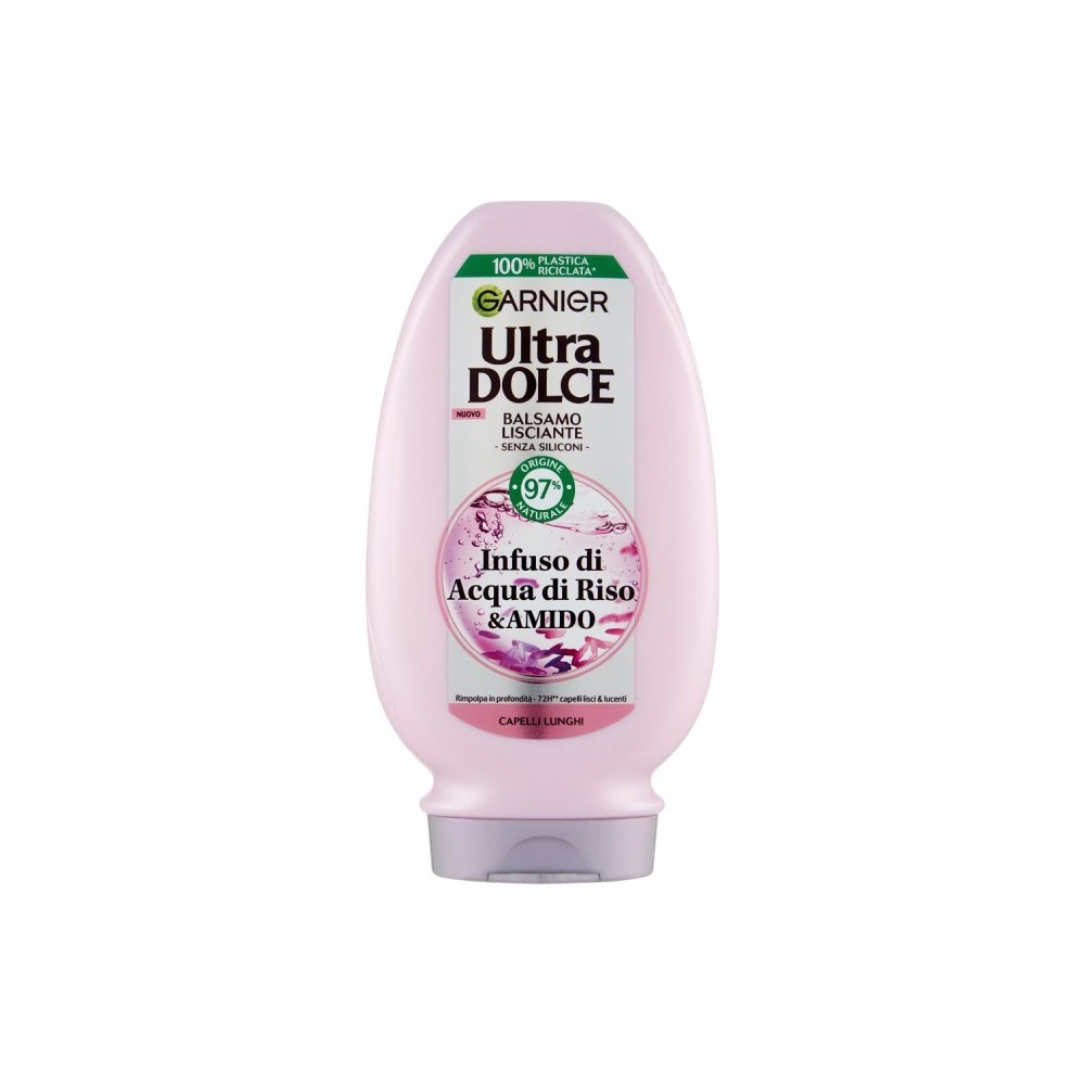 Garnier Ultra Dolce Balsamo Lisciante Acqua Di Riso & Amido 200 ml 