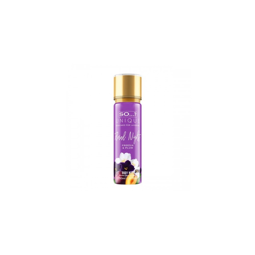 So... Unique Floral Night Fresia & Plum Acqua Corpo Profumata Donna 150 Ml Spray 
