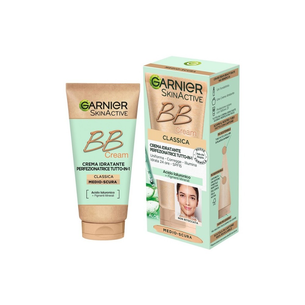 Garnier BB Cream Classica Crema Idratante Perfezionatrice SPF15 - Medio-Scura 