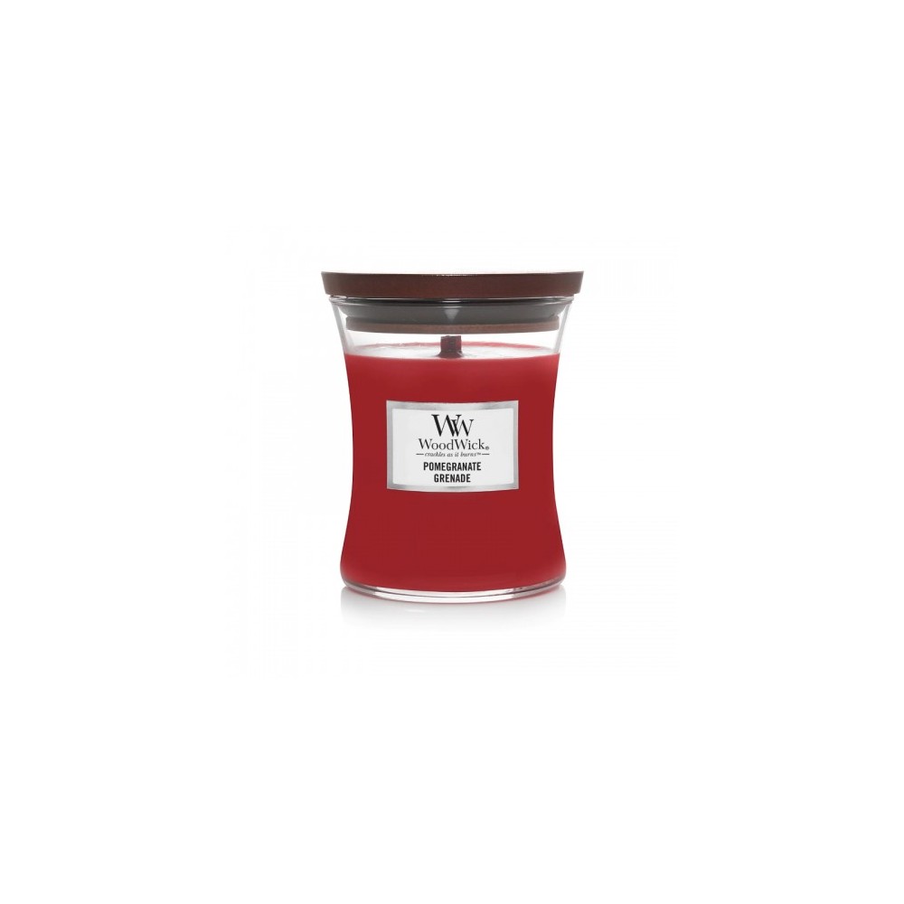 Woodwick Pomegranate Candela Profumata Clessidra Media 275 G 