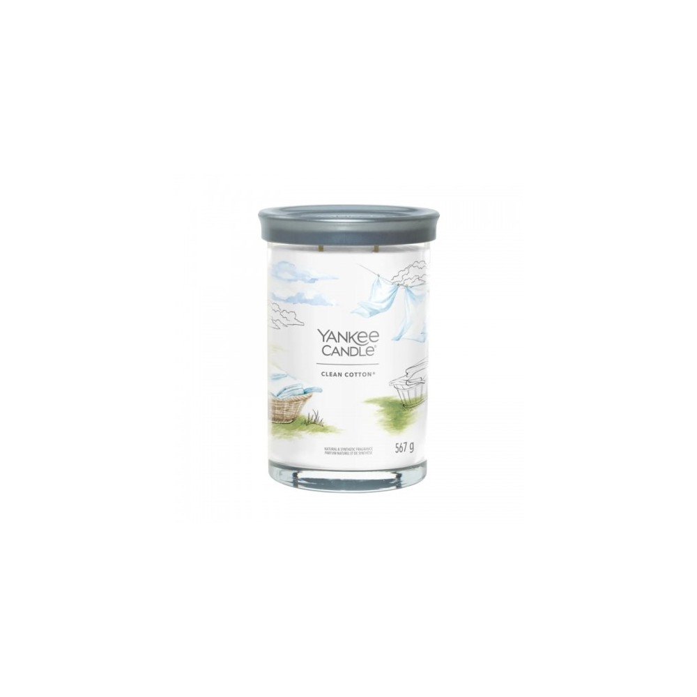 Yankee Candle Clean Cotton Candela Profumata Tumbler Grande 567 G 