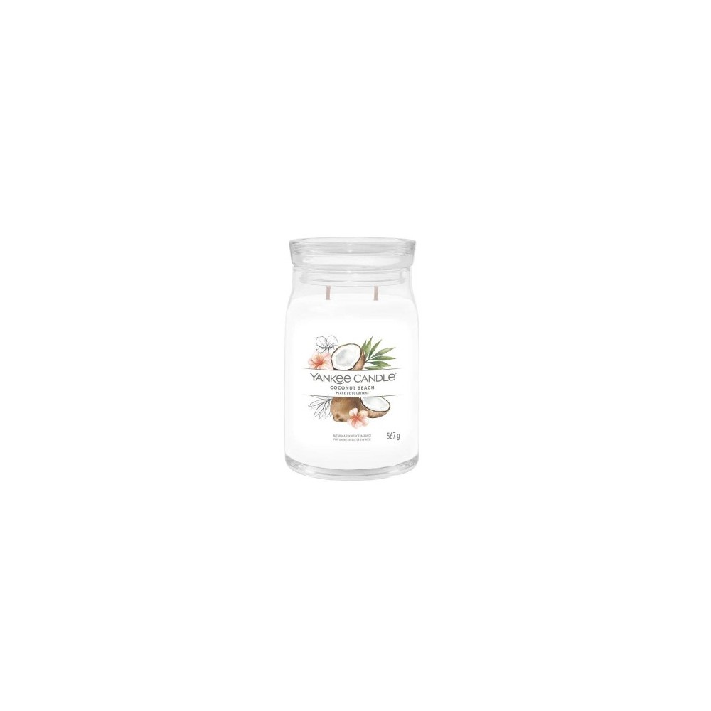 Yankee Candle Coconut Beach Candela Signature Jar Profumata Grande 
