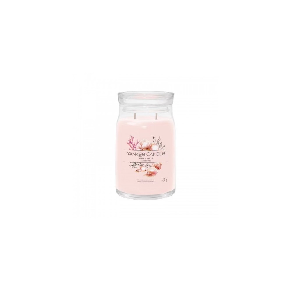 Yankee Candle Pink Sand Candela Signature In Giara Grande 567 G 