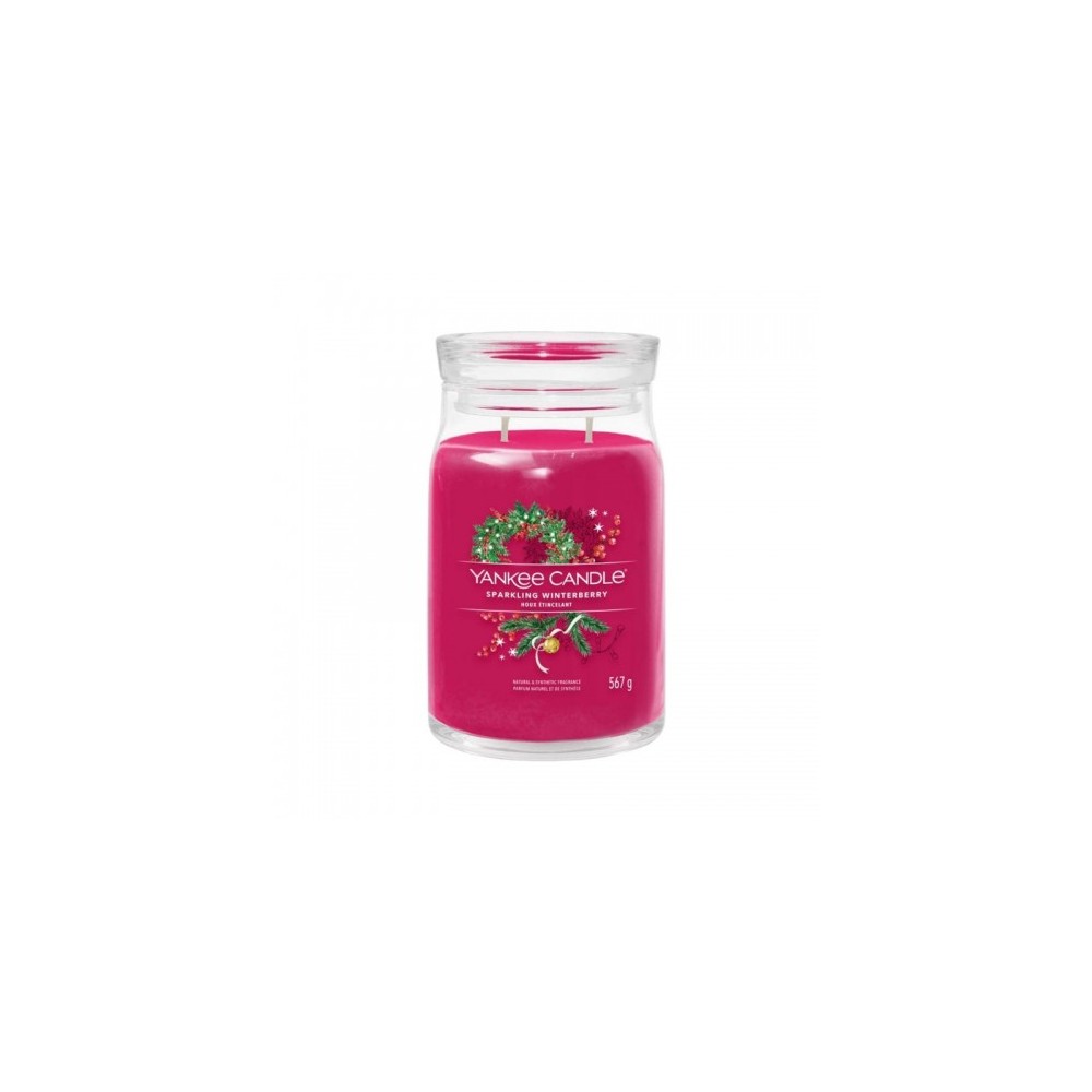 Yankee Candle Sparkling Winterberry Candela Profumata In Giara Grande 567 G 
