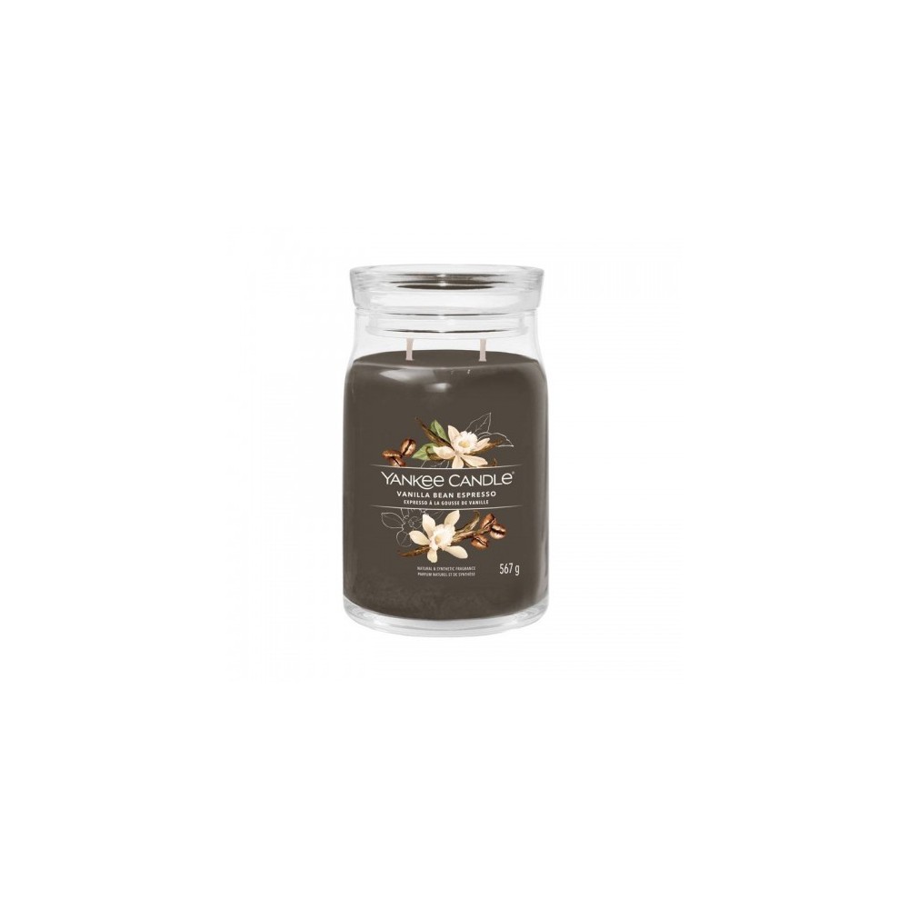 Yankee Candle Vanilla Bean Espresso Candela Signature Jar Profumata Grande 