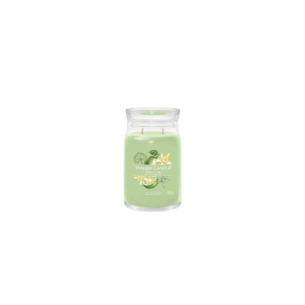 Yankee Candle Vanilla Lime Candela Signature Jar Profumata Grande 