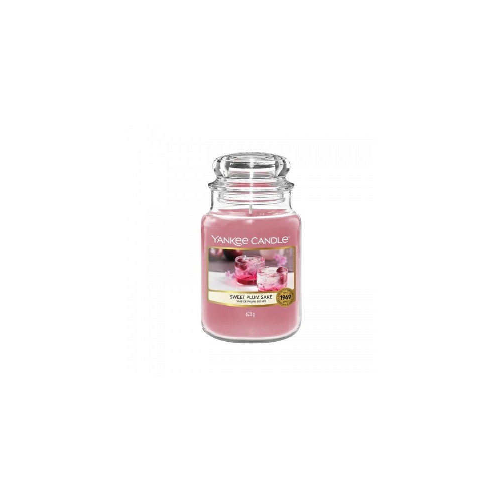 Yankee Candle Sweet Plum Sake Candela Profumata In Giara Grande 623 G 