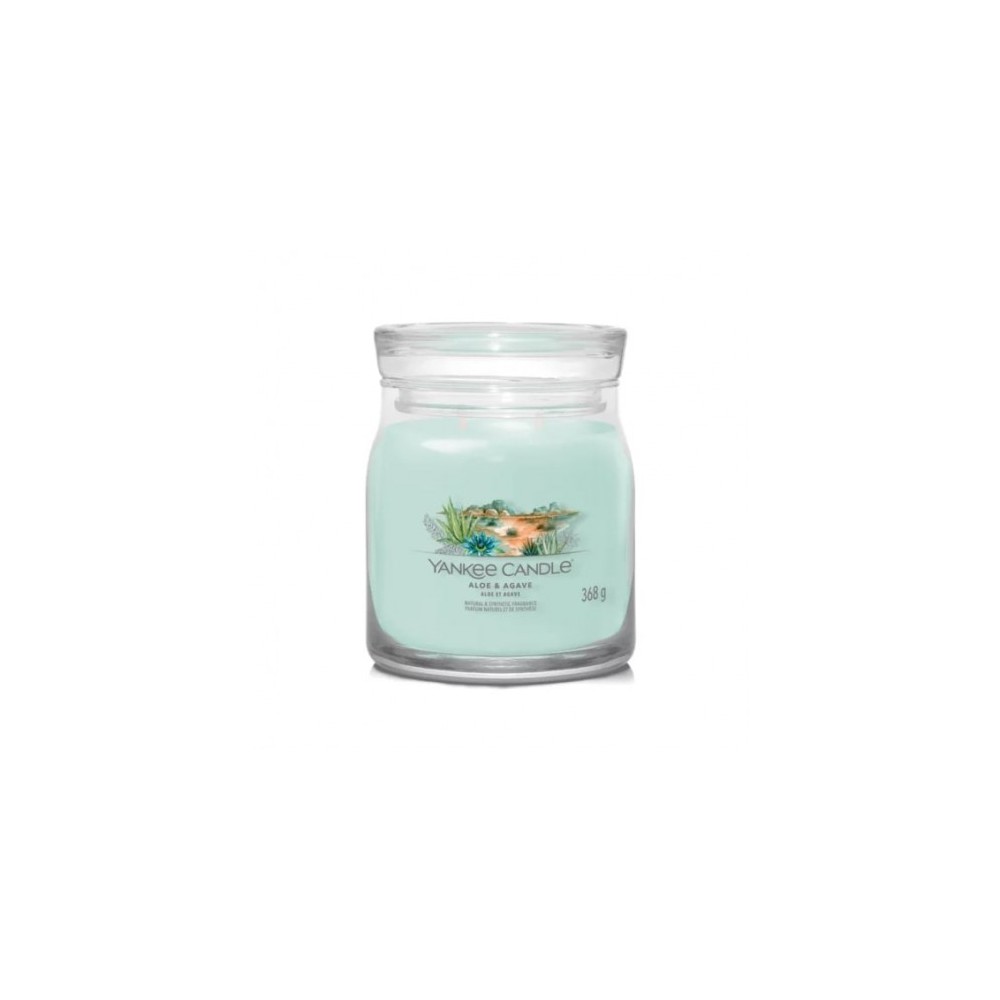 Yankee Candle Aloe & Agave Candela Profumata Media Signature 368 G 