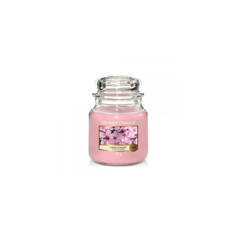 Yankee Candle Cherry Blossom Candela Profumata Media In Barattolo 