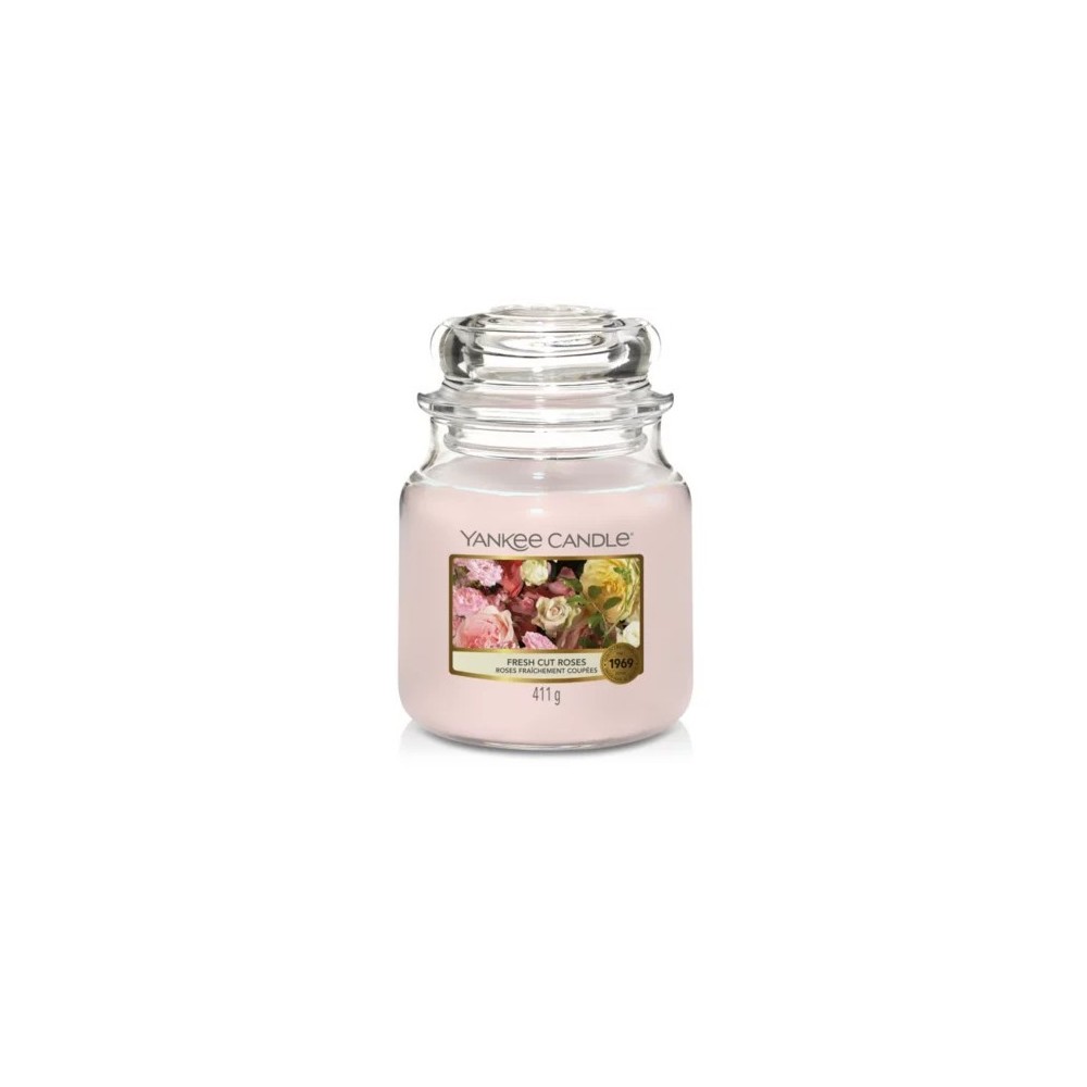 Yankee Candle Fresh Cut Roses Candela Profumata In Giara Media 
