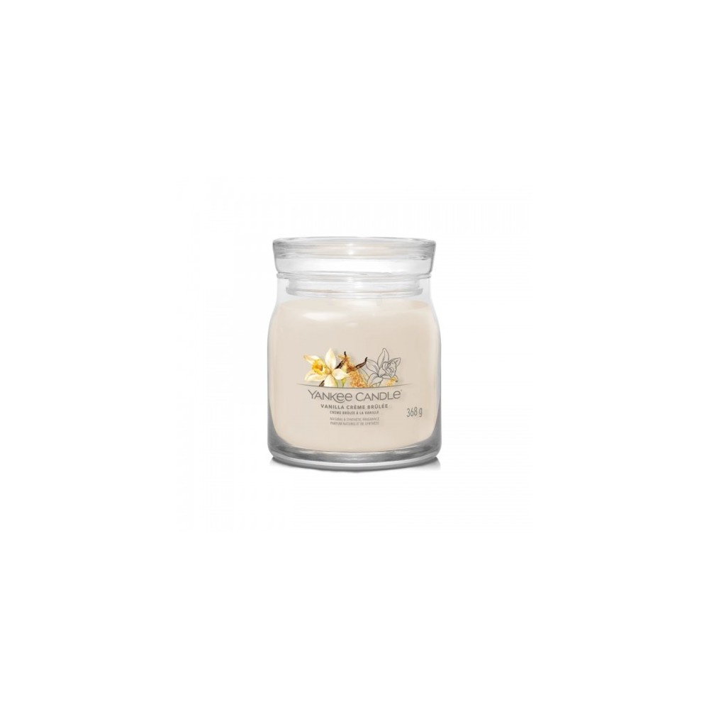 Yankee Candle Signature Vanilla Crème Brûlée Candela In Giara Media 368 G 