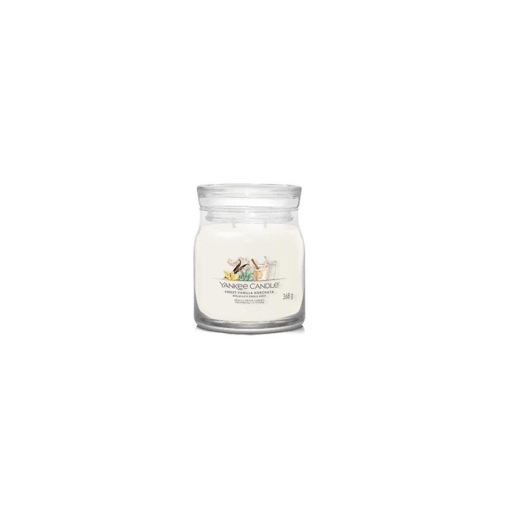 Yankee Candle Sweet Vanilla Horchata Candela Profumata Signature Media 