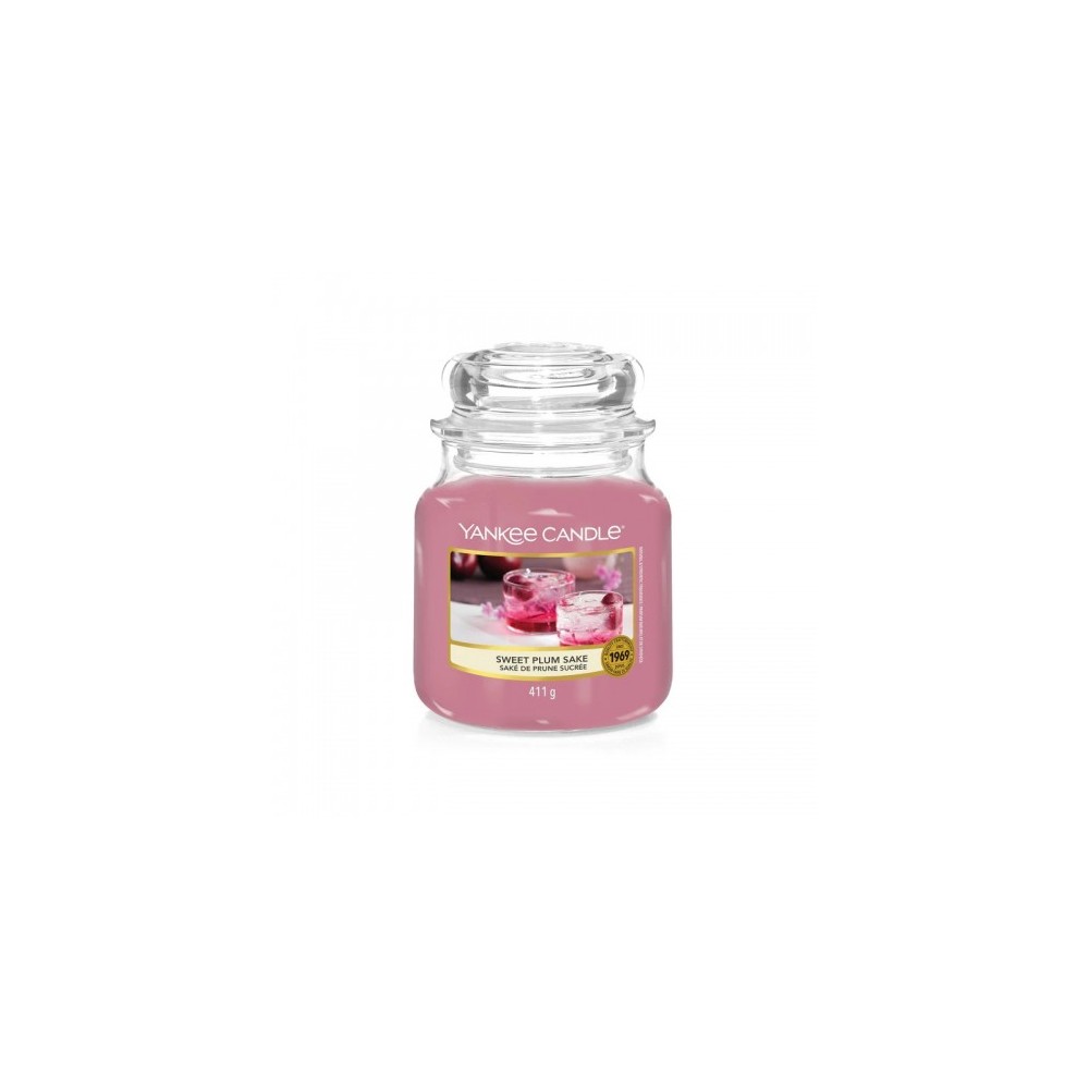 Yankee Candle Sweet Plum Sake Candela Profumata In Giara Media 411 G 