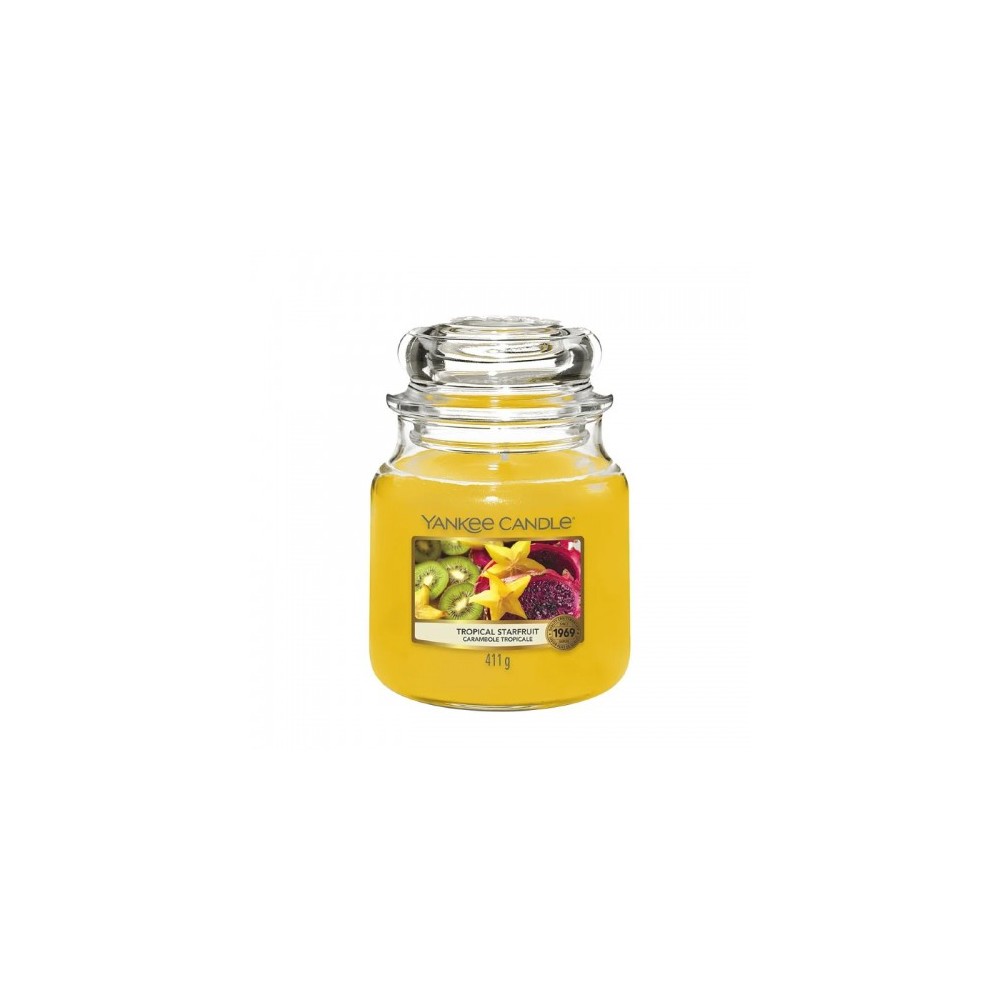 Yankee Candle Tropical Starfruit Candela Profumata In Giara Media 411 G 