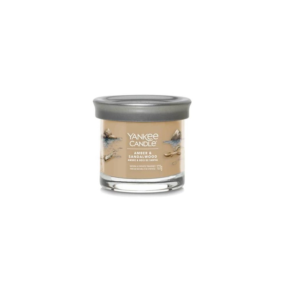 Yankee Candle Amber & Sandalwood Candela Tumbler Piccola 