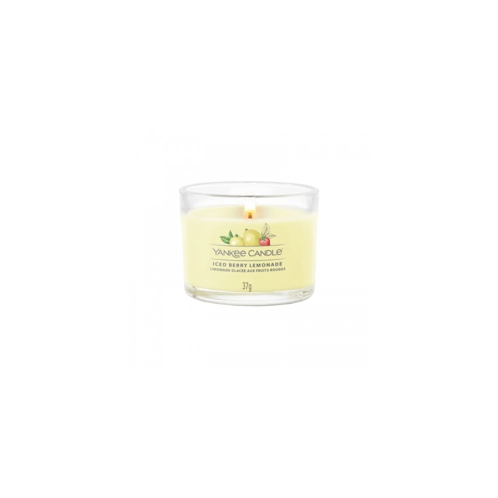 Yankee Candle Iced Berry Lemonade Candela Votiva In Vetro 37 G 