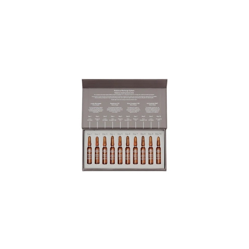 Sarah Chapman Radiance Recharge System 10-Day Ampoule Programme 10 Fiale Viso Illuminanti Da 1 Ml 