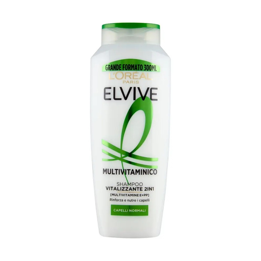 L'Oreal Paris Elvive Multivitaminico 2in1 Shampoo Vitalizzante 300 ml 
