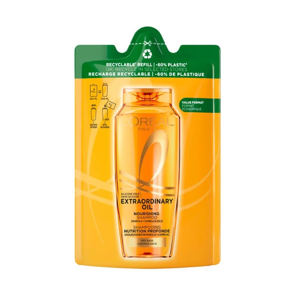 L'Oreal Paris Elvive Olio Straordinario Shampoo Nutriente Ricarica 250 ml 