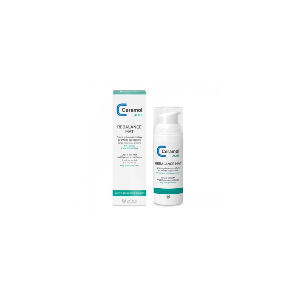 Unifarco Ceramol Acn3 Rebalance Mat Crema Gel Opacizzante 50 Ml 