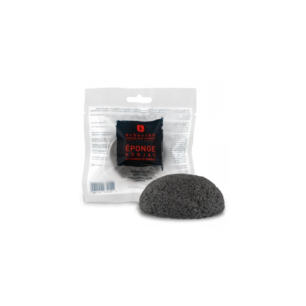 Erborian Konjac Sponge Spugnetta Esfoliante Al Carbone Di Bamboo 