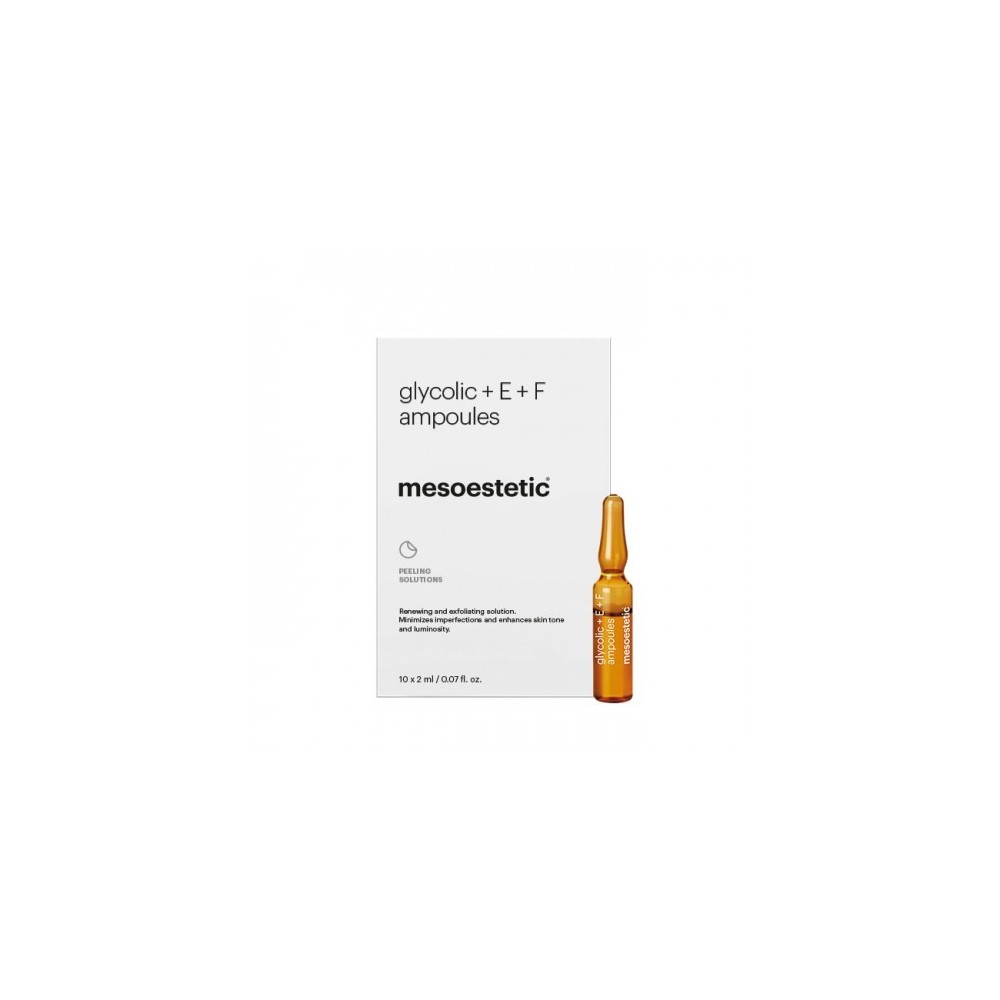 Mesoestetic Glycolic + E + F Ampoules Trattamento Esfoliante 10X2 Ml 