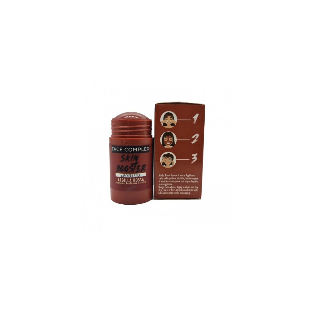 Face Complex Skin Booster Maschera Stick All'Argilla Rossa 40 G 