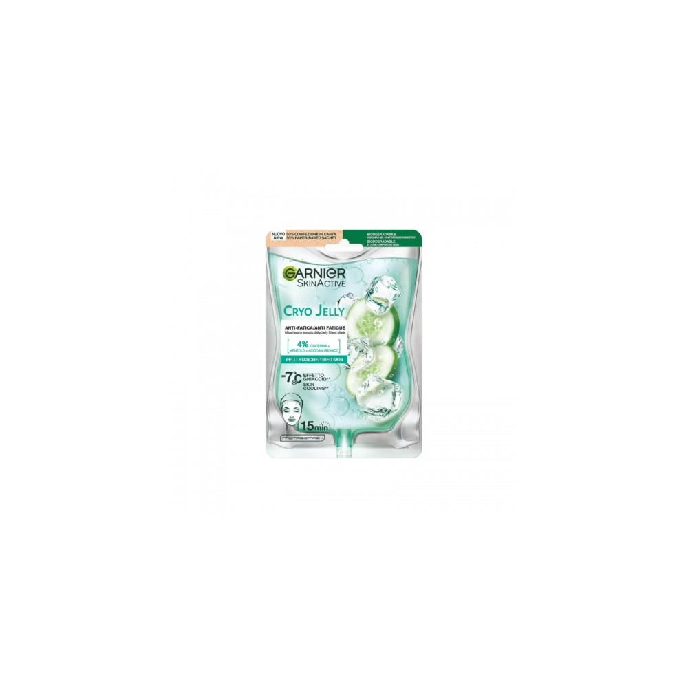 Garnier Skinactive Cryo Jelly Maschera Anti-Fatica Viso Effetto Ghiaccio 