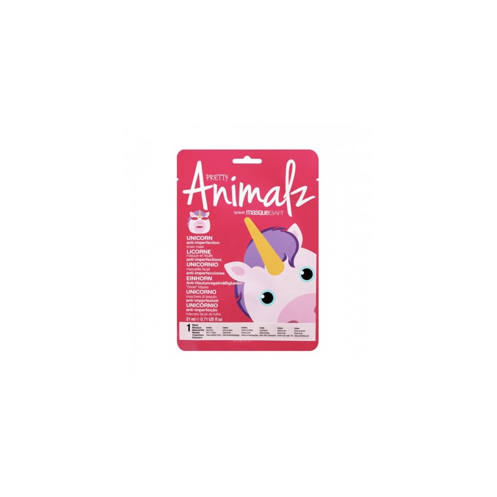 Masque Bar Pretty Animalz Unicorno Maschera In Tessuto Anti-Imperfezioni 