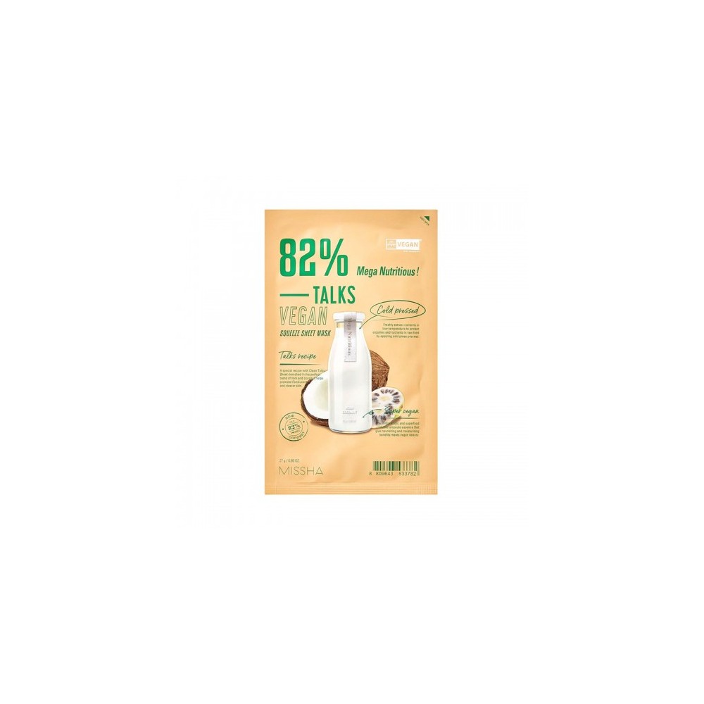 Missha Talks Vegan Meganutritious Maschera Viso Nutriente 