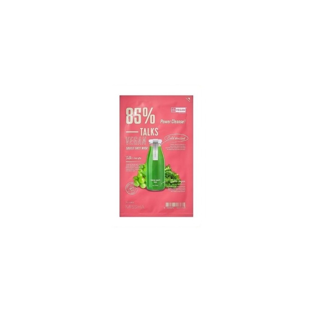 Missha Talks Vegan Power Cleanse Maschera Purificante In Tessuto 