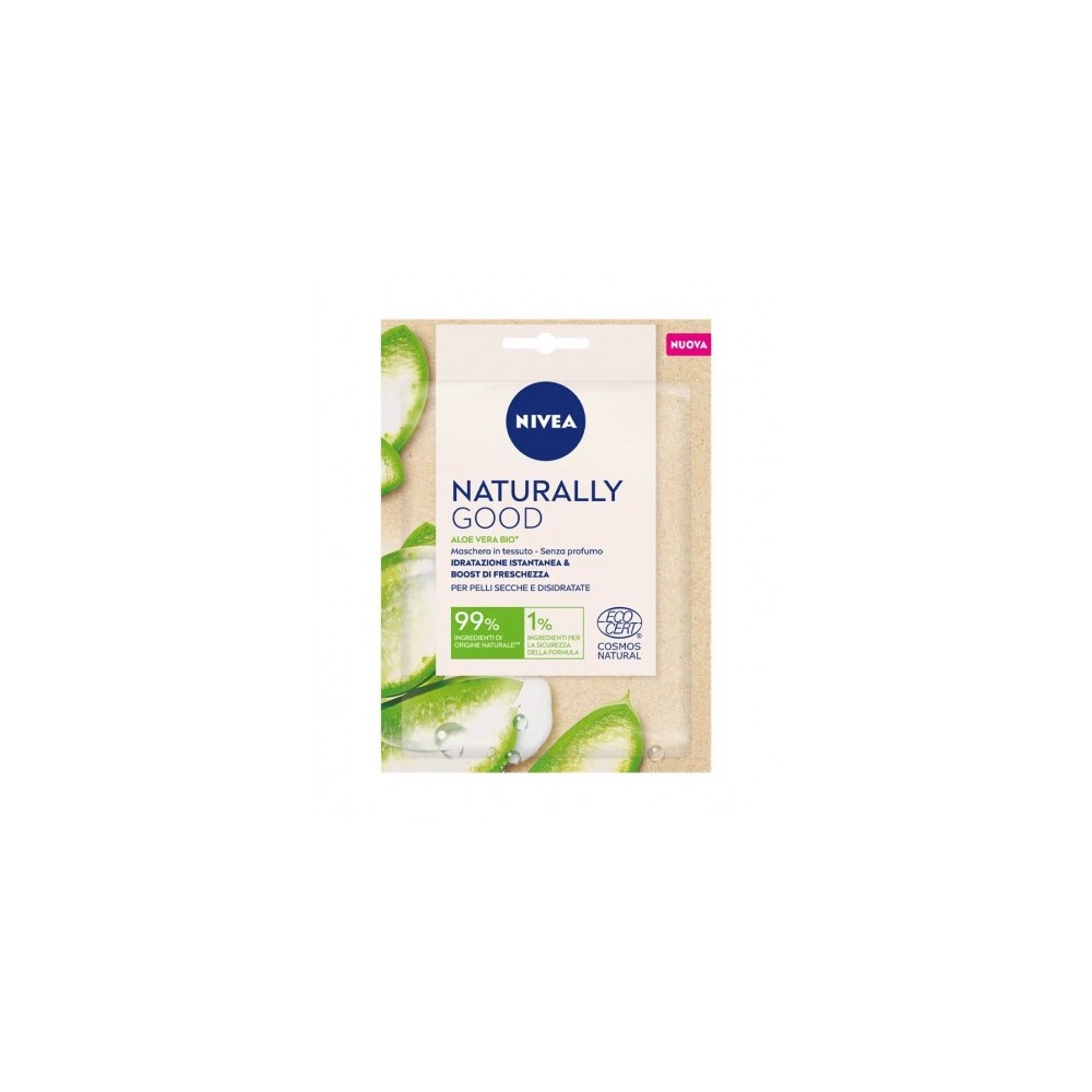 Nivea Naturally Good Maschera Idratante In Tessuto Con Aloe Vera 