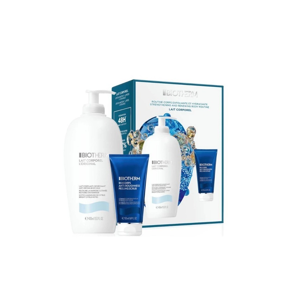 Biotherm Lait Corporel Routine Corpo Esfoliante E Idratante Cofanetto 