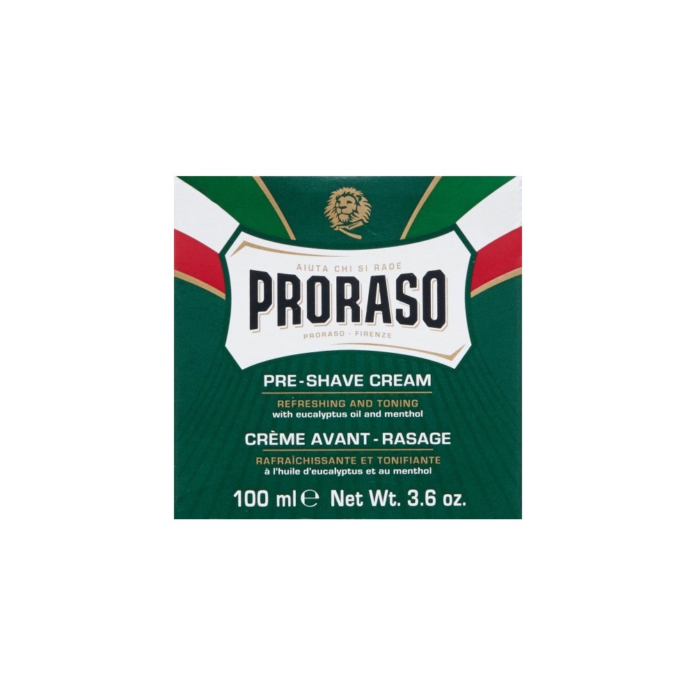 Proraso Crema Pre Barba Crema Rinfrescante E Tonificante All'Eucalipto Nuova Formula 100Ml 