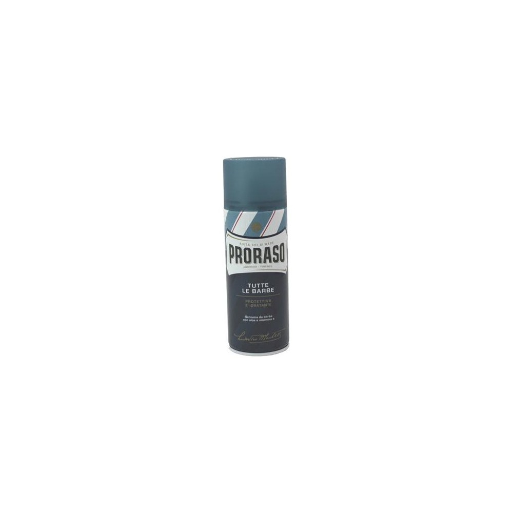 Proraso Schiuma Da Barba Protettiva E Idratante Per Tutte Le Barbe Blu 400Ml 