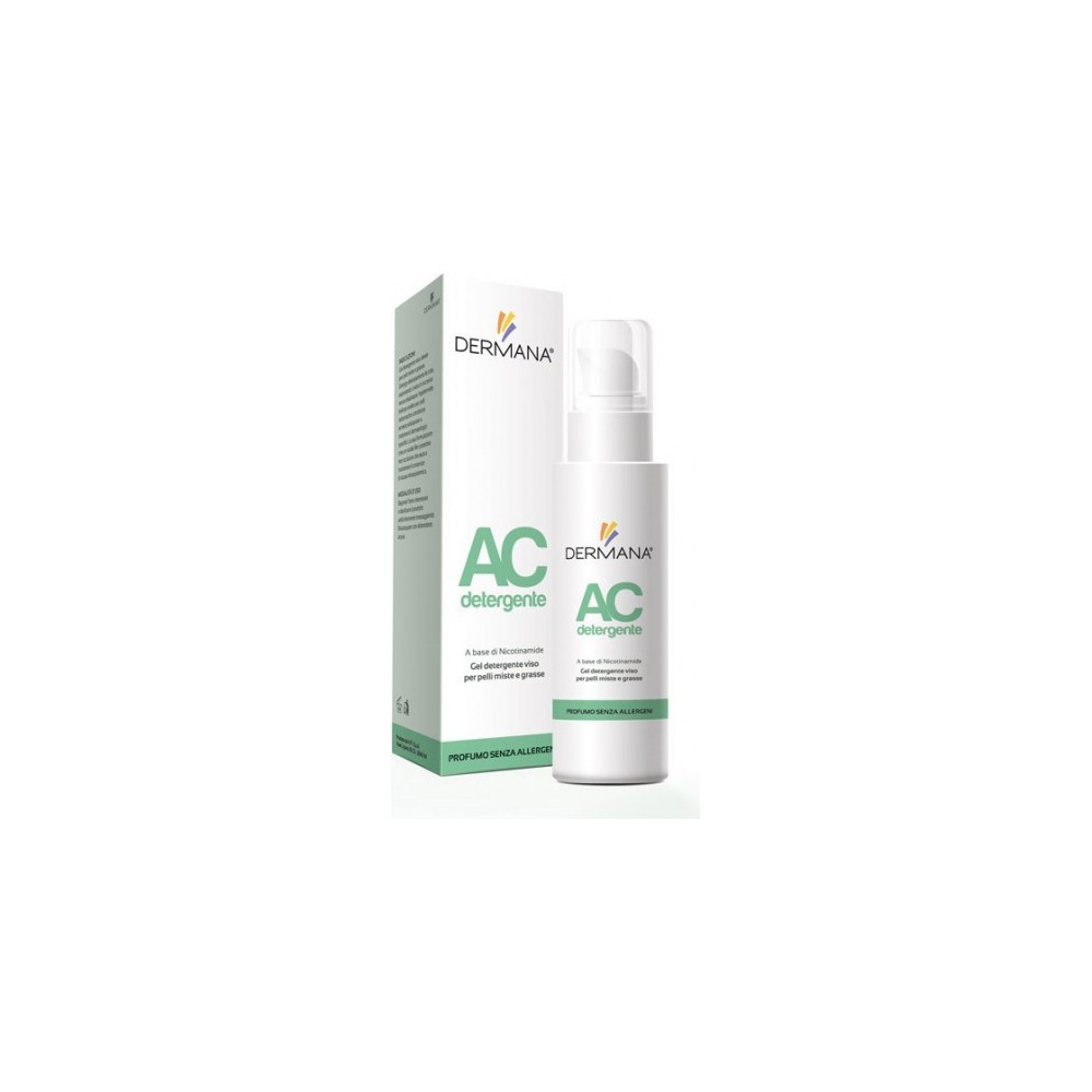 Dermana Detergente Gel Per Il Viso Per Pelli Miste E Grasse Ac Detergente 100 Ml 