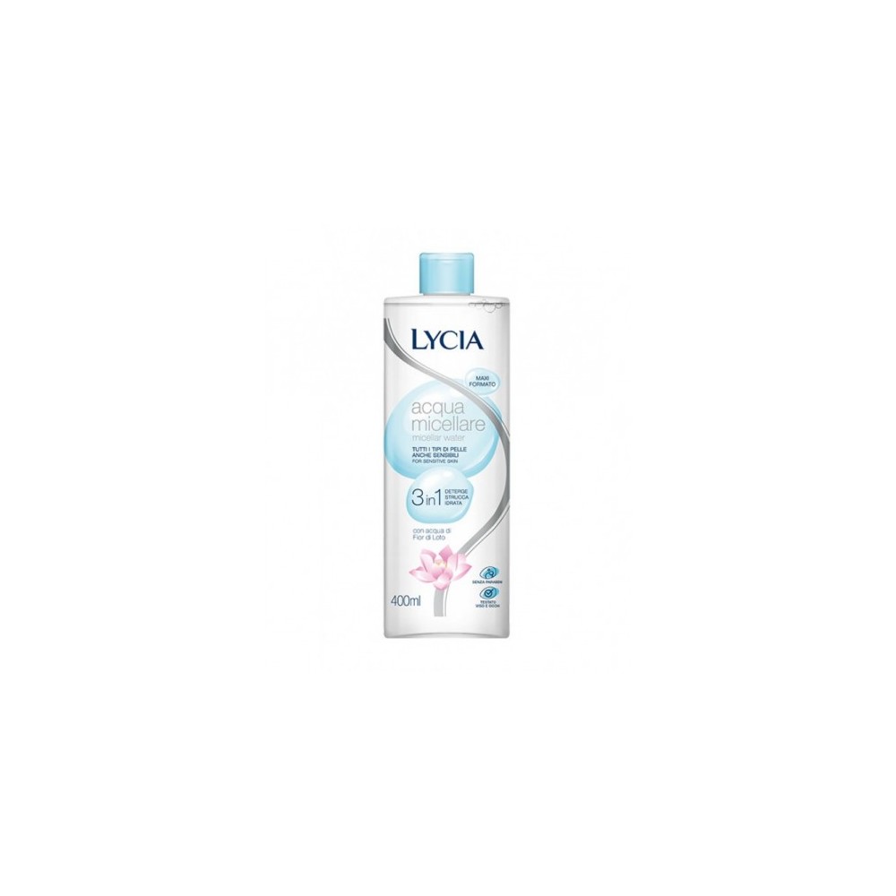 Lycia Acqua Micellare Per Tutti I Tipi Di Pelle 400 Ml 