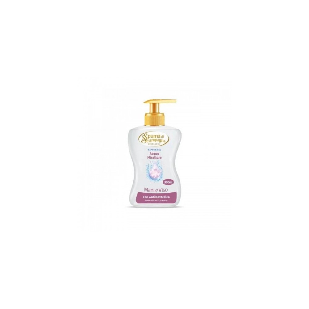 Spuma Di Sciampagna Acqua Micellare Sapone Gel Mani E Viso 300 Ml 