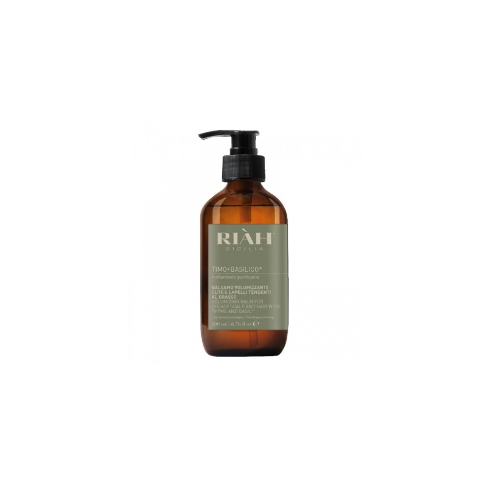 Riah Timo + Basilico Balsamo Volumizzante Capelli 200 Ml 