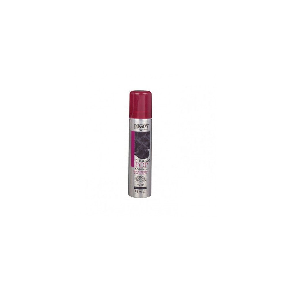 Dikson Ritocco Pop Ricrescita Spray Istantaneo Ritocco Radici Nero 75 Ml 