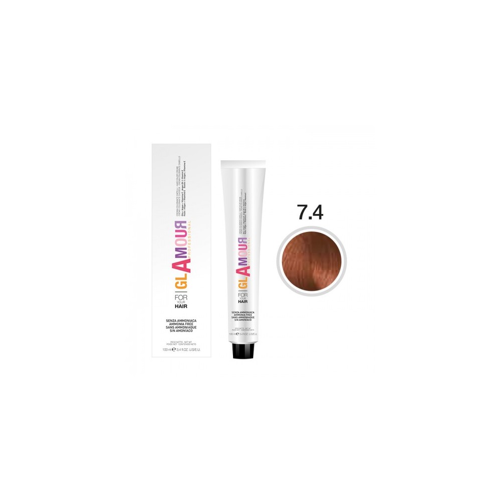 Color Rame Glamour Ammonia Free Hair Color Cream Crema Colorante Per Capelli N. 7. ...