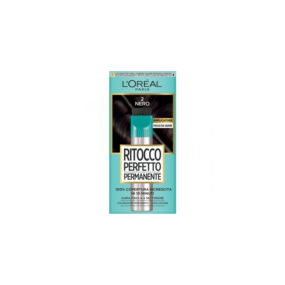 L'Oreal Paris Ritocco Perfetto Permanente Colorazione Ricrescita Nero 2 