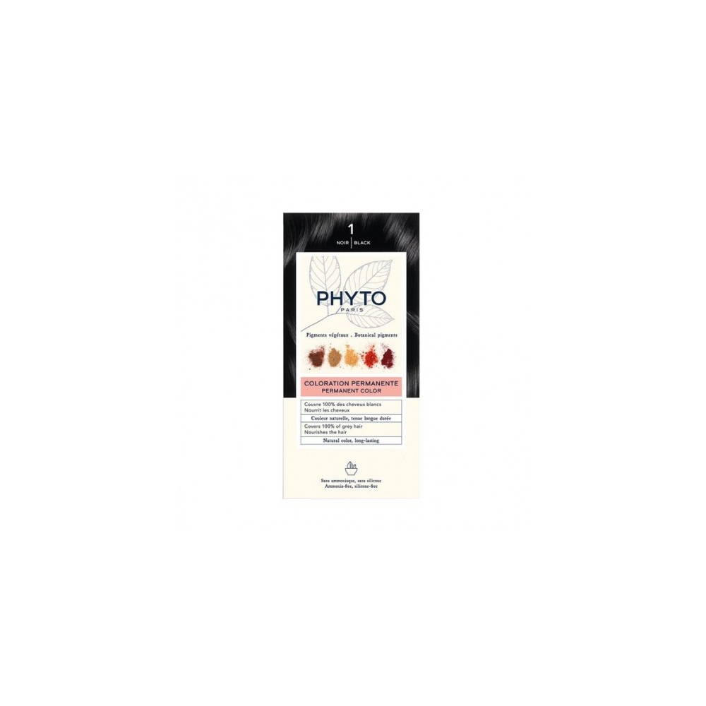 Phyto Hair Color Colorazione Permanente N.1 Nero 