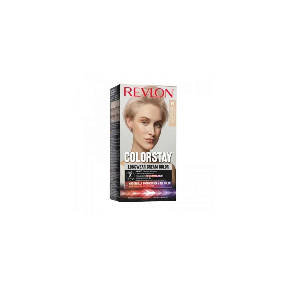 Revlon Colorstay Longwear Cream Color Tinta Per Capelli N.01 Biondo Cenere Naturale Extra Chiaro 